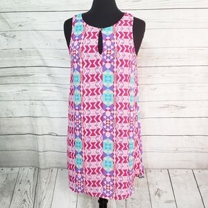 Everly Geo Pattern Shift Dress